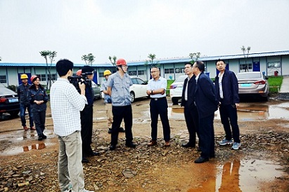 胡啟生來公司調(diào)研重點項目建設